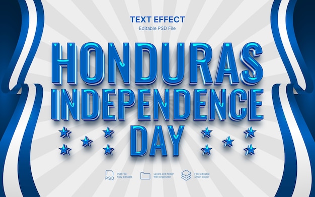 Efecto de texto de Honduras