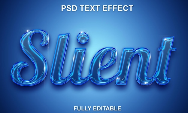 Efecto de texto inclinado editable