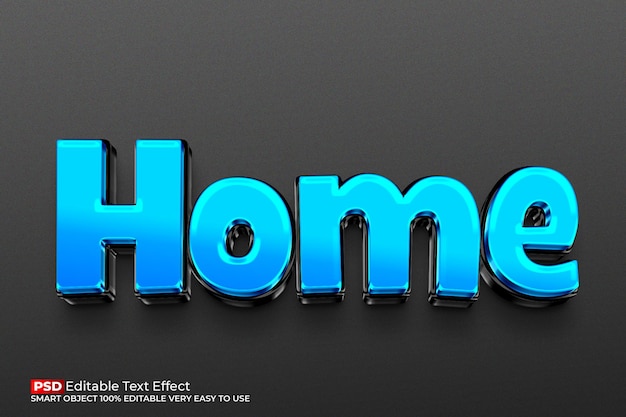 Efecto de texto de inicio 3D