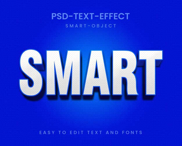 Efecto de texto inteligente en 3D