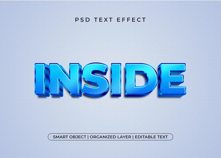 PSD efecto de texto interno
