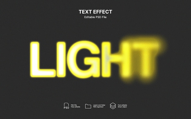 Efecto de texto ligero