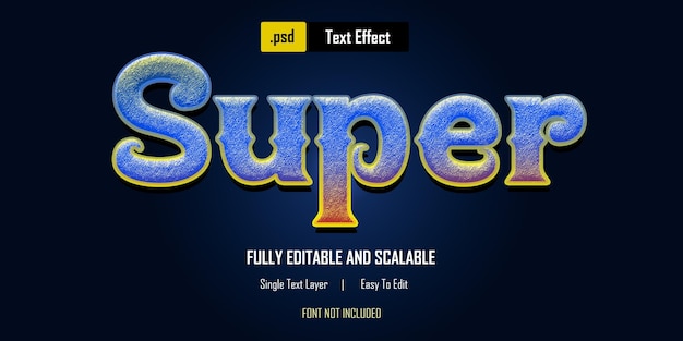 Efecto de texto lindo de Photoshop