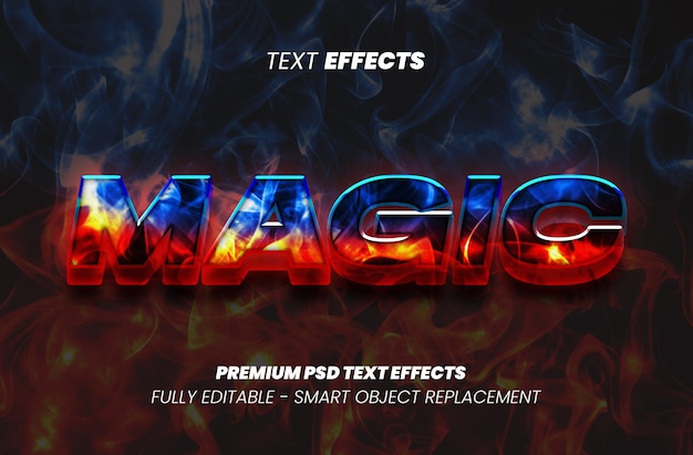 Efecto de texto mágico