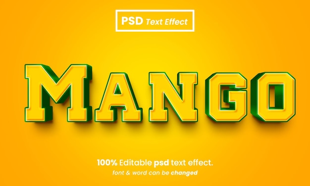 Efecto de texto mango