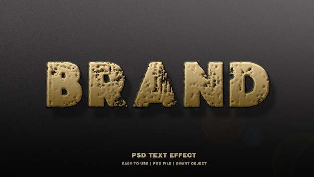 Efecto de texto de marca PSD