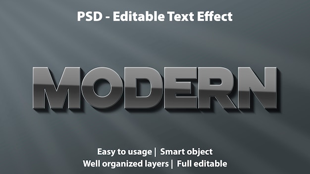 Efecto de texto moderno