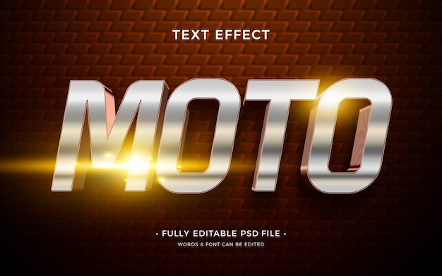 efecto de texto moto