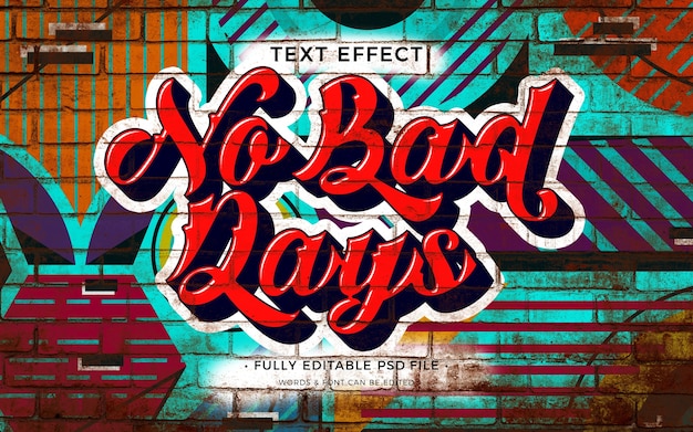 PSD efecto de texto mural