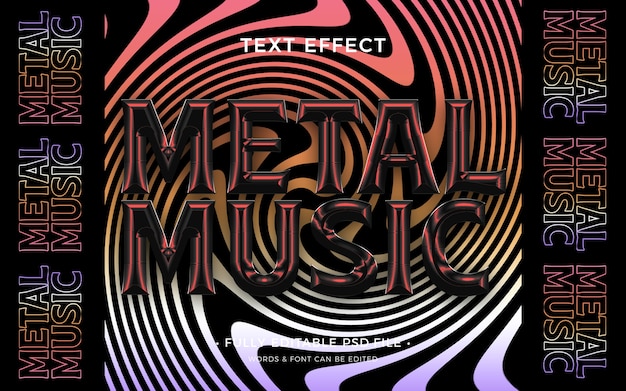 Efecto de texto de música house