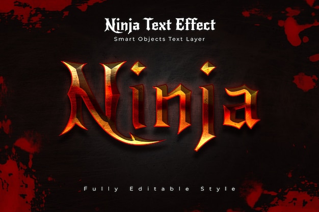 Efecto de texto ninja