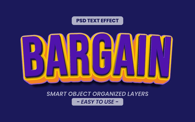 Efecto de texto de oferta editable en 3D estilo gráfico del título