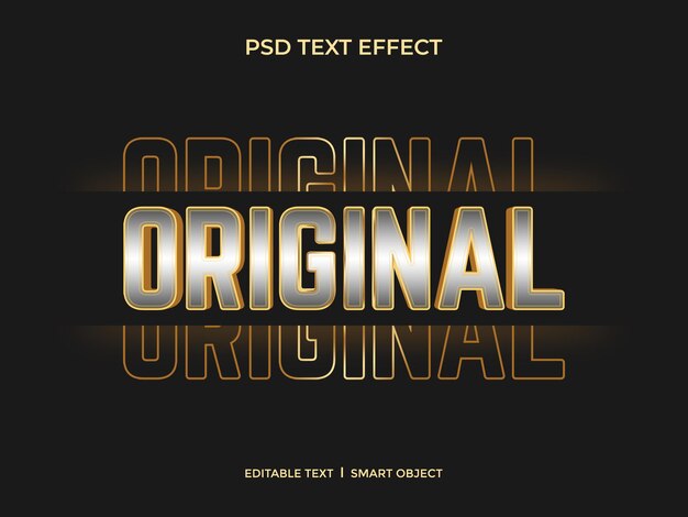 PSD efecto de texto original