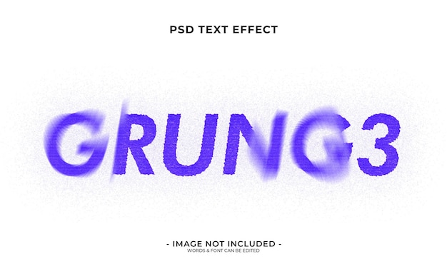 PSD efecto de texto oxidado grunge