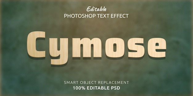 Efecto de texto de Photoshop Cymose