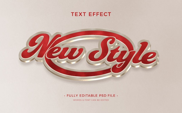 Efecto de texto de pin de metal