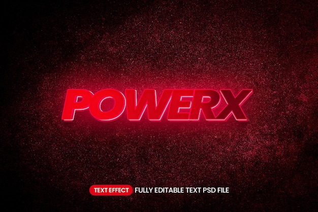 Efecto de texto PowerX