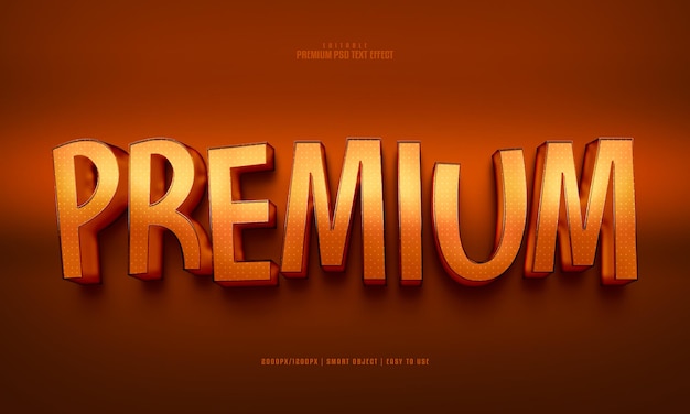 Efecto de texto premium psd premium completamente editable