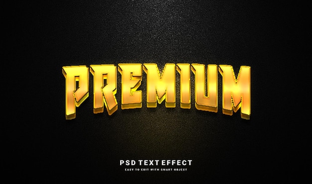 Efecto de texto premium