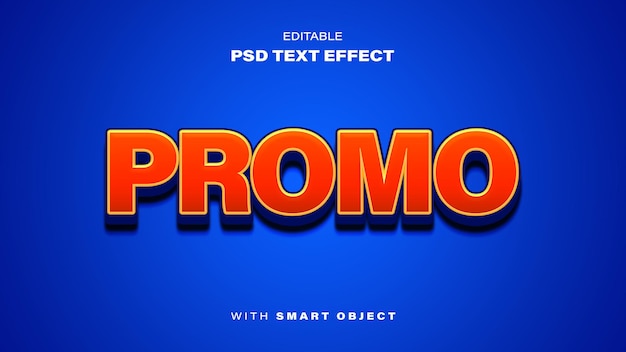 Efecto de texto promocional con estilo 3D para publicidad