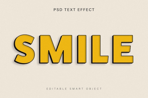 Efecto de texto PSD 3d en negrita