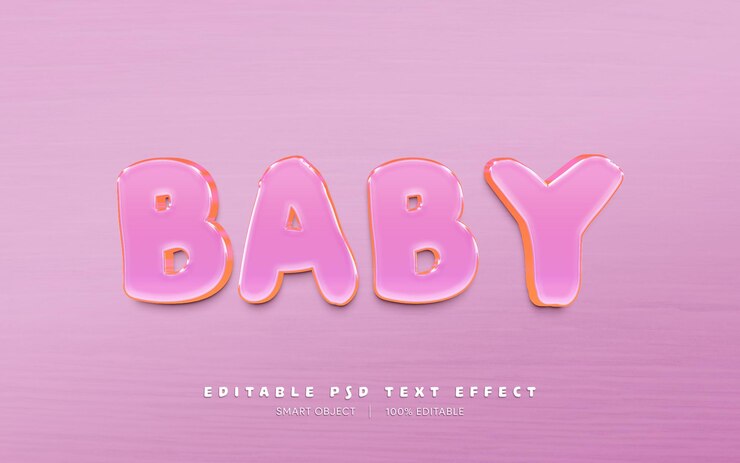 PSD efecto de texto psd editable en 3d con objeto inteligente