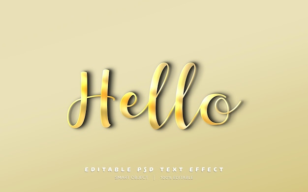 Efecto de texto psd editable en 3d