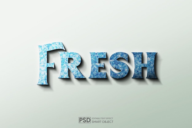 Efecto de texto PSD editable