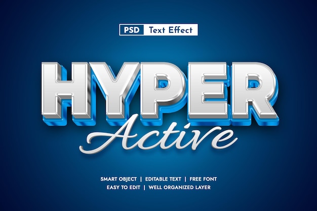 efecto de texto PSD editable