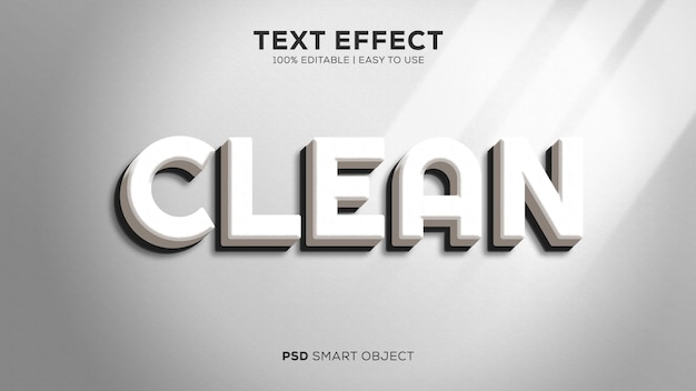PSD efecto de texto psd limpio fácil de usar y editable