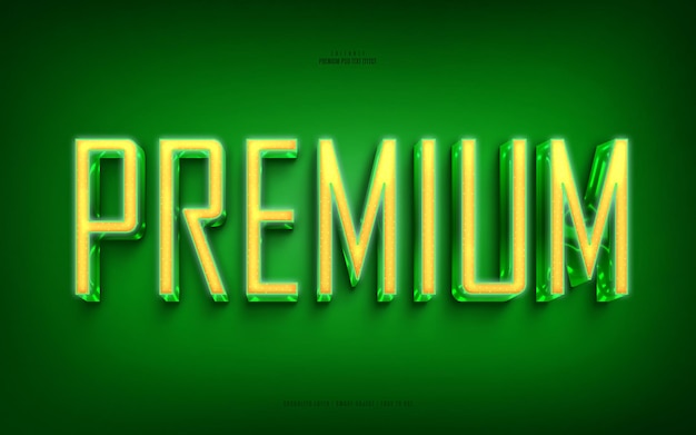 PSD efecto de texto psd premium editable