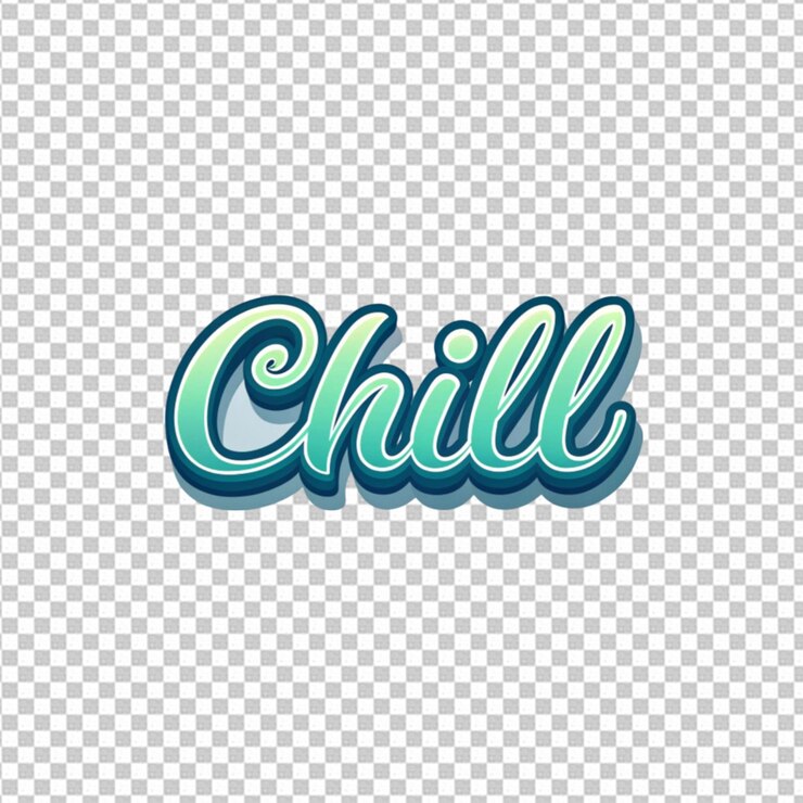 PSD efecto de texto de refrigeración