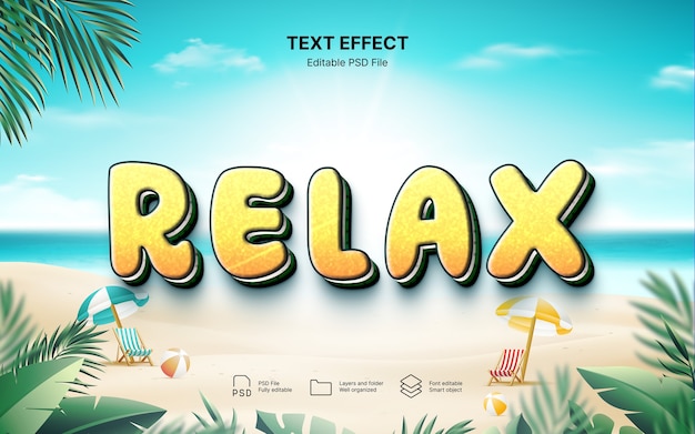 Efecto de texto relajado