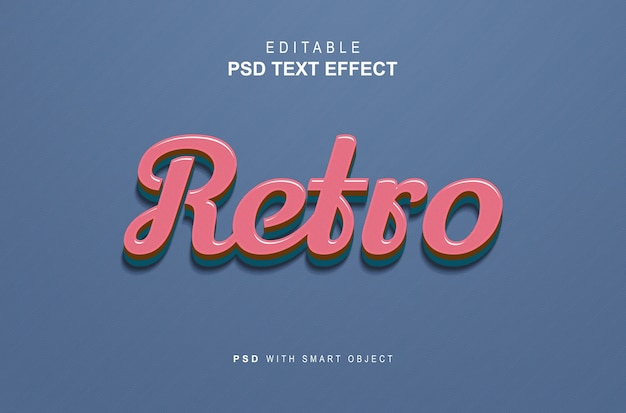 Efecto de texto retro