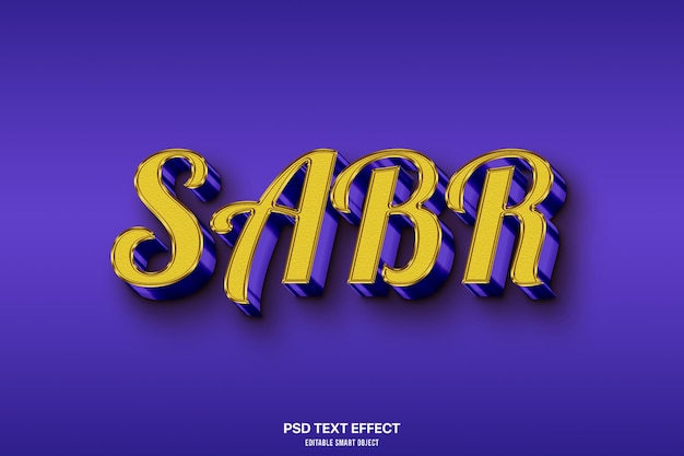 Efecto de texto Sabr