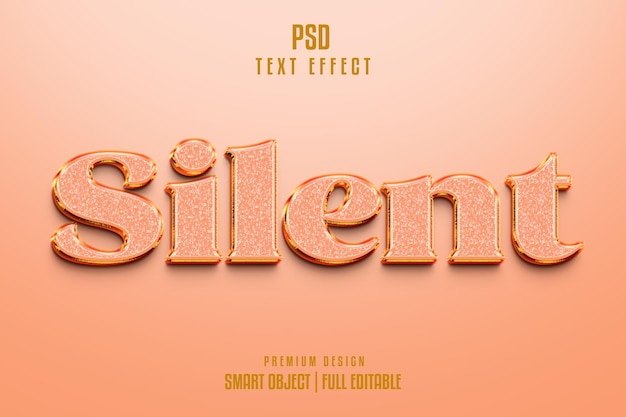 efecto de texto silencioso
