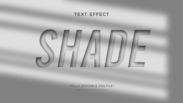 efecto de texto en la sombra