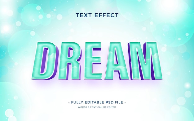 Efecto de texto de sueño