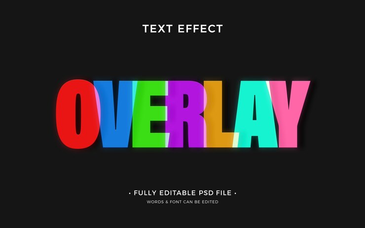 PSD efecto de texto superpuesto