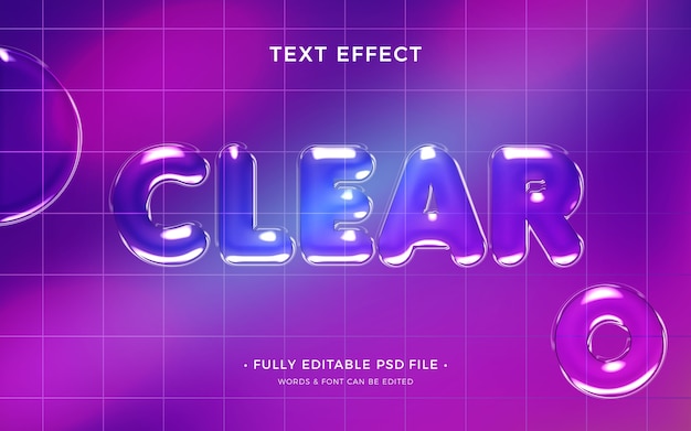 Efecto de texto transparente