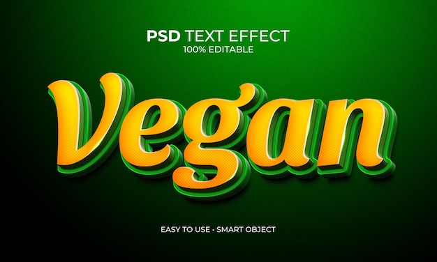 EFECTO DE TEXTO VEGANO