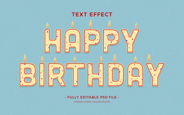 Efecto de texto vela