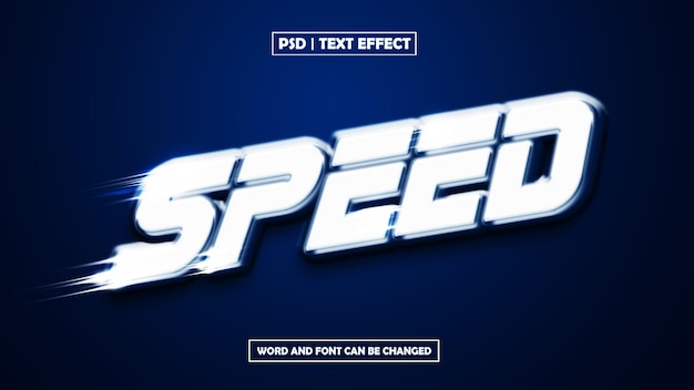 Efecto de texto de velocidad