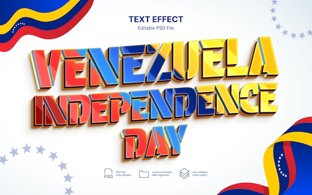 Efecto de texto de Venezuela