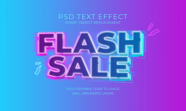 EFECTO DE TEXTO DE VENTA FLASH