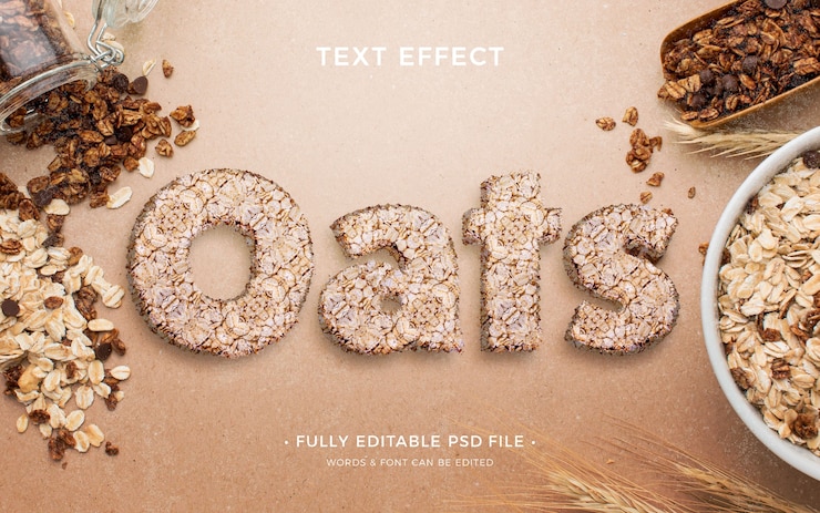 PSD efecto de texto