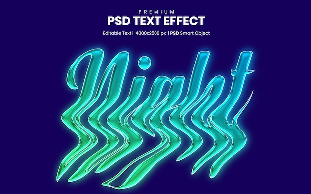 PSD efecto de texto