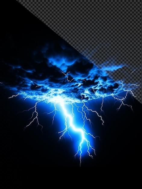 Un efecto de tormenta eléctrica de trueno brillante.