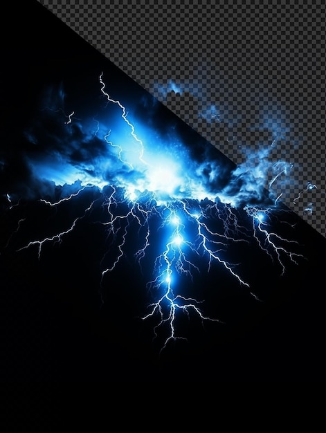 Un efecto de tormenta eléctrica de trueno brillante.