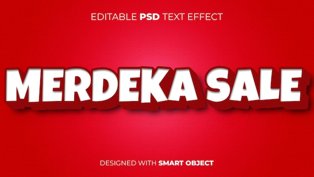 Efecto de la venta de Merdeka para el Día de la Independencia de Indonesia